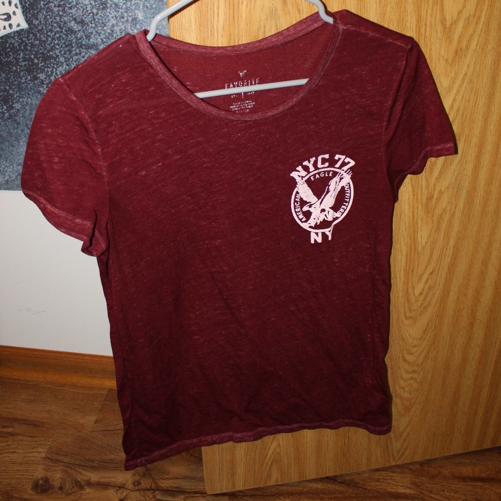 Maroon American Eagle Shirt